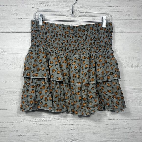 Altard State womens floral mini skirt size large Y2K flowy summer - Picture 1 of 5